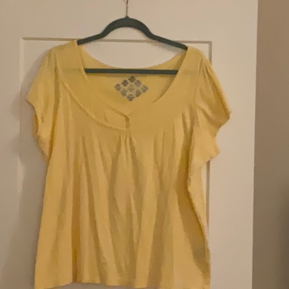 LEMON YELLOW COTTON TOP SIZE L/XL